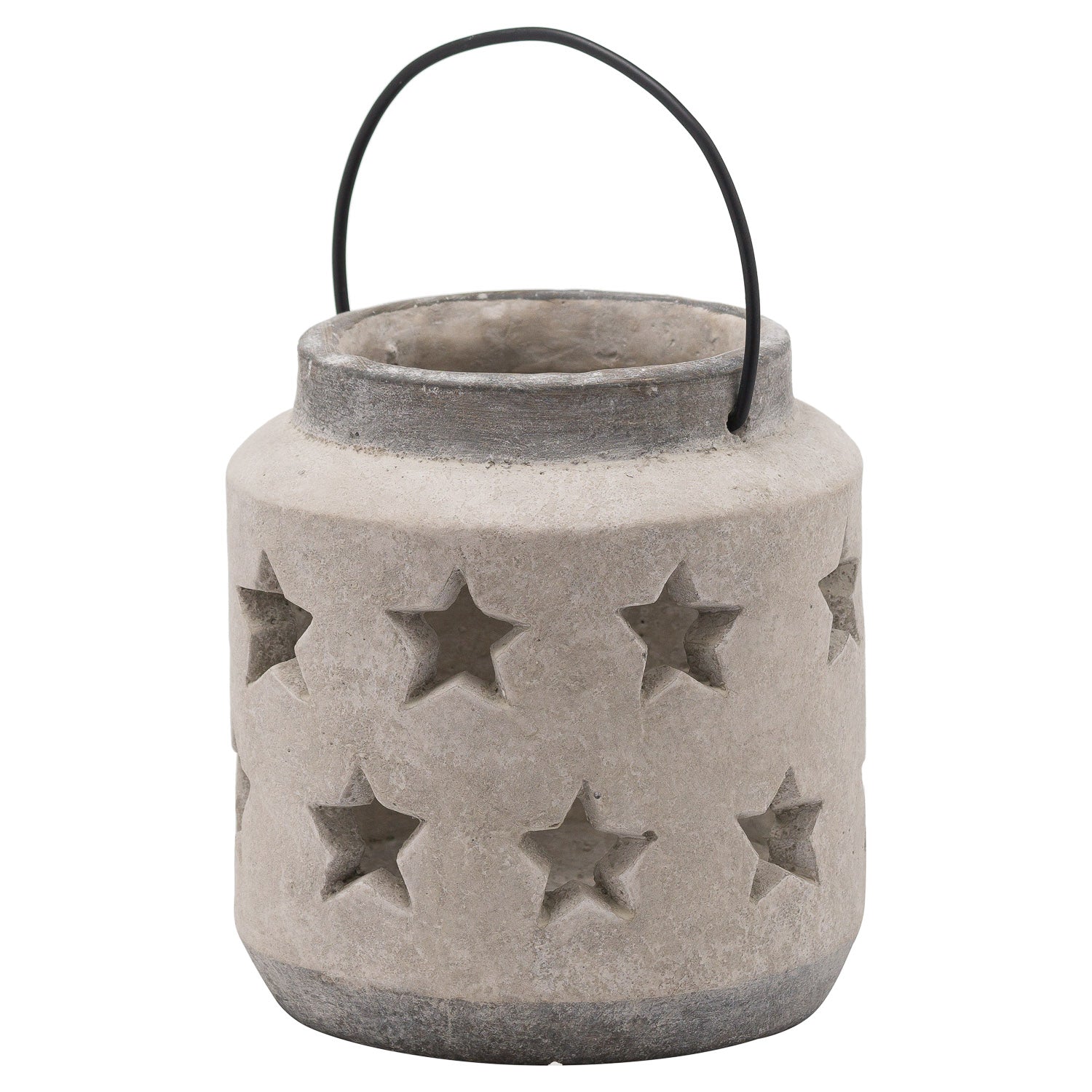 Bloomville Stone Star Lantern - Christmas Candles & Candle Accessories from the Quanta Home collection.