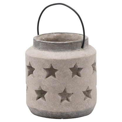 Bloomville Stone Star Lantern - Christmas Candles & Candle Accessories from the Quanta Home collection.