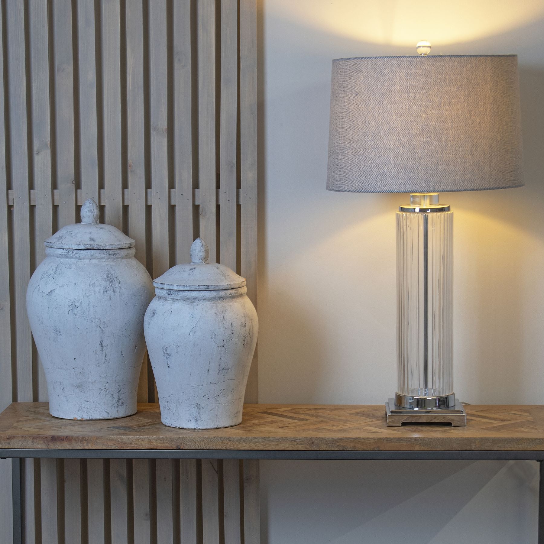 Bloomville Large Stone Ginger Jar - Vases from the Quanta Home collection.