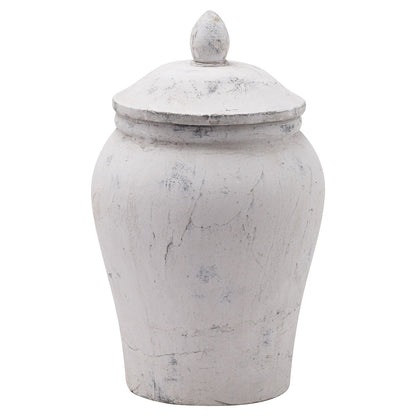 Bloomville Stone Ginger Jar - Christmas Room Decorations from the Quanta Home collection.