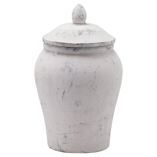 Bloomville Stone Ginger Jar - Christmas Room Decorations from the Quanta Home collection.