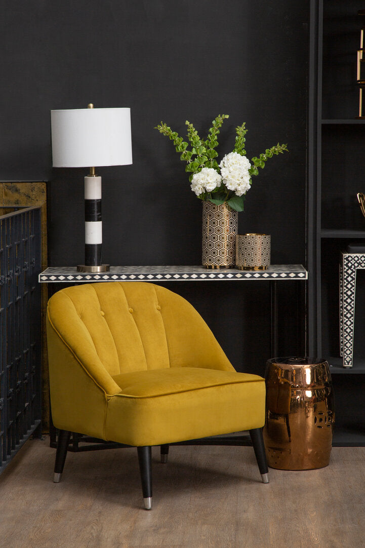 Lagun Complements Copper Finish Table And Stool