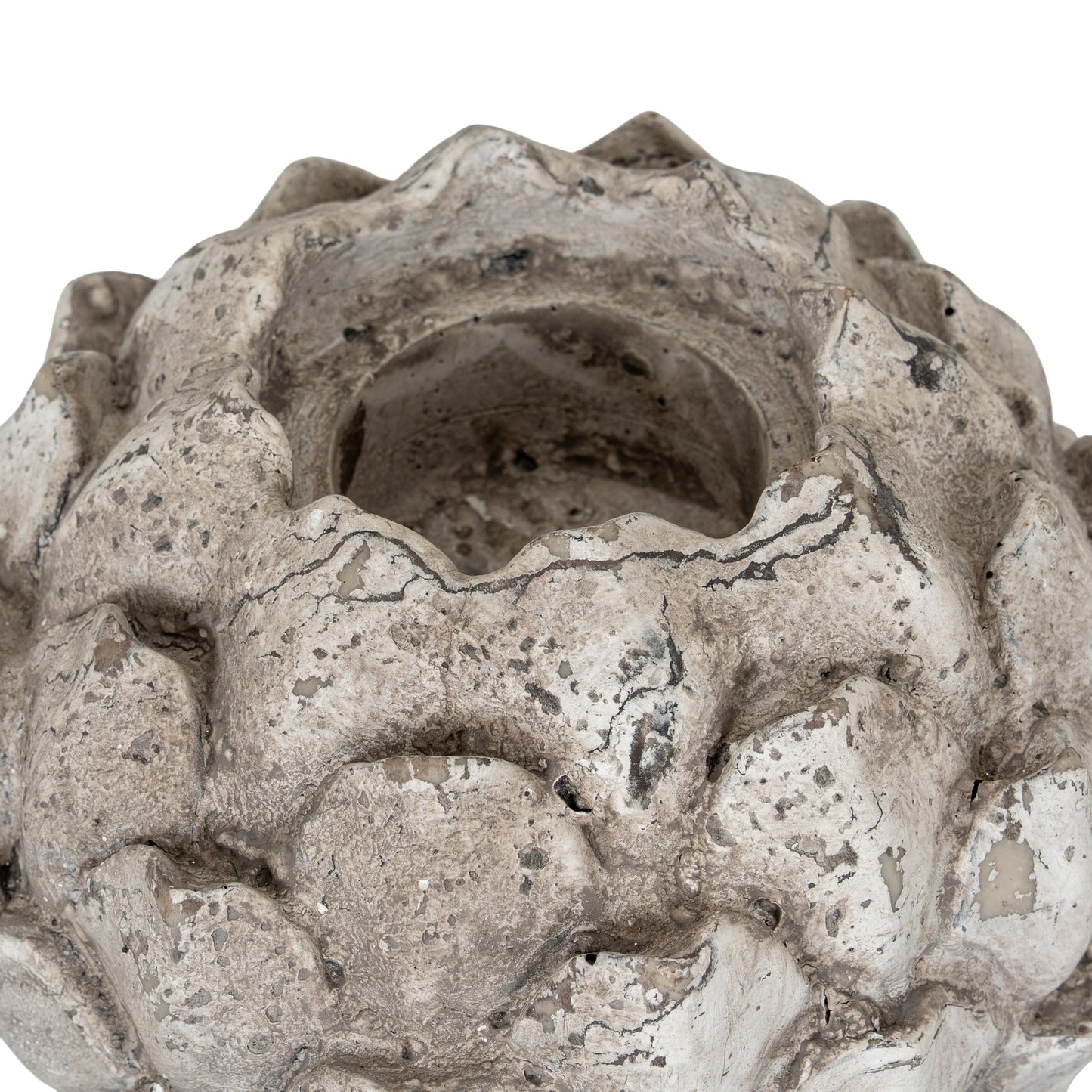 Large Stone Effect Acorn Tea Light Holder