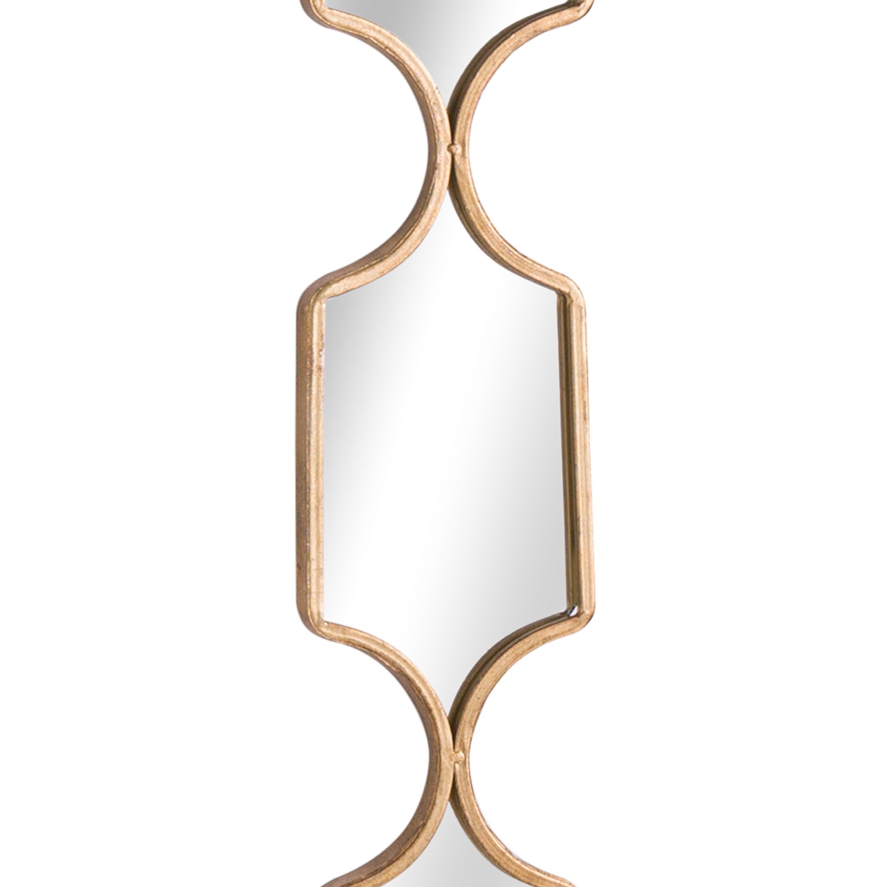 Square Decorative Hanging Collage Mirror In Gold - Wall Mirrors from the Quanta Home collection.