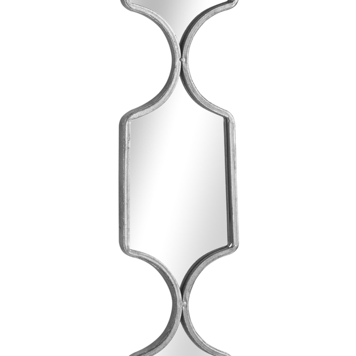 Square Decorative Hanging Collage Mirror In Silver - Wall Mirrors from the Quanta Home collection.