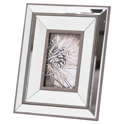 Tristan Mirror And Wood 4X6 Frame - Photo Frames from the Quanta Home collection.