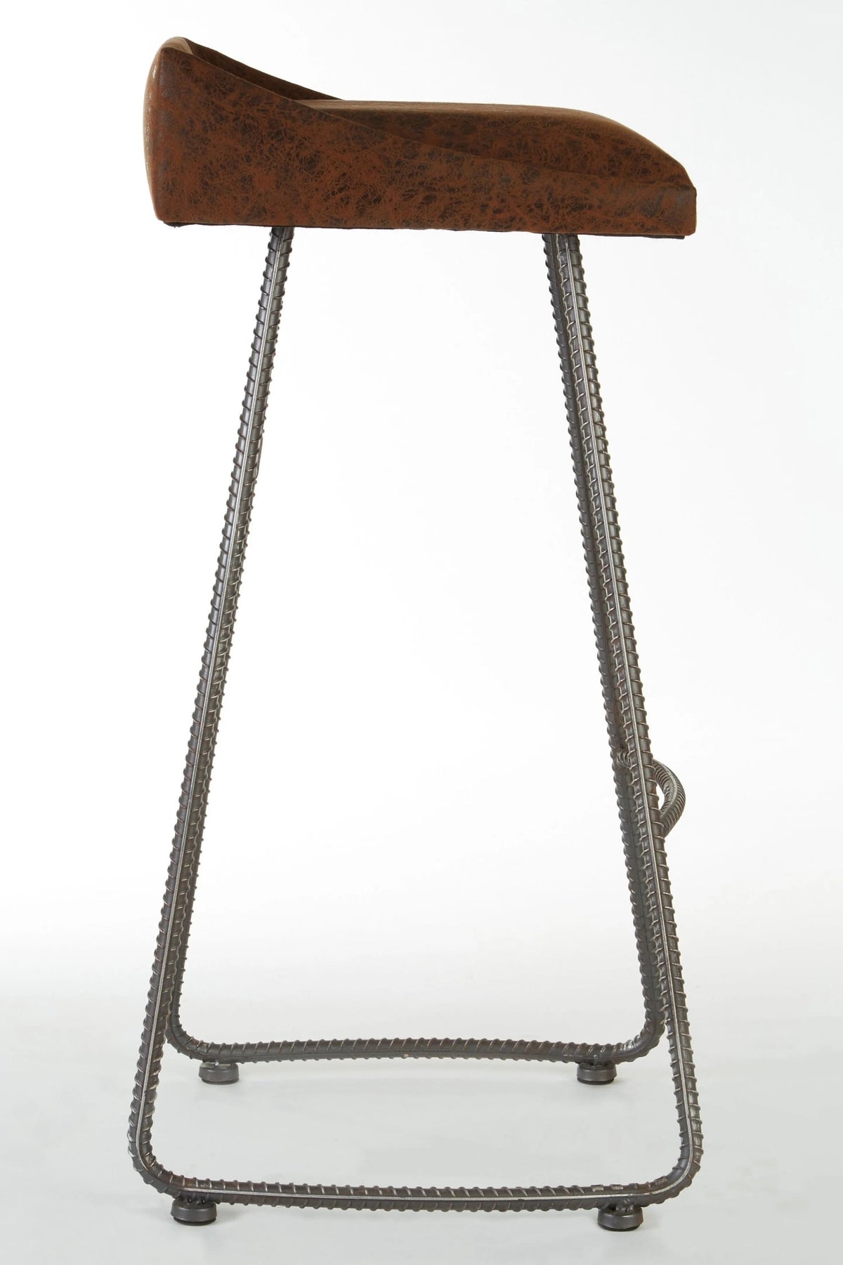 Nova Brown Leather Effect Bar Stool