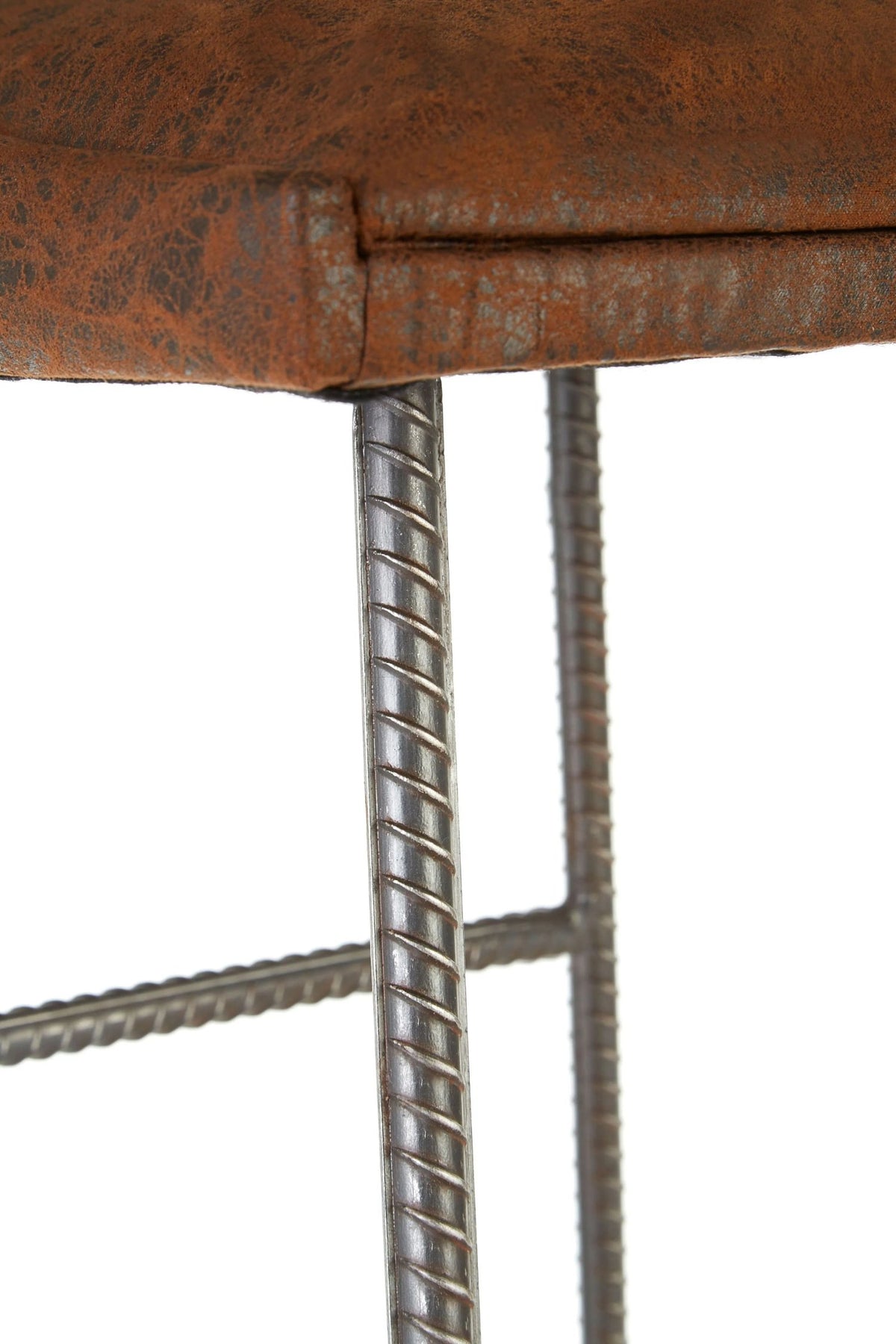 Nova Brown Leather Effect Bar Stool