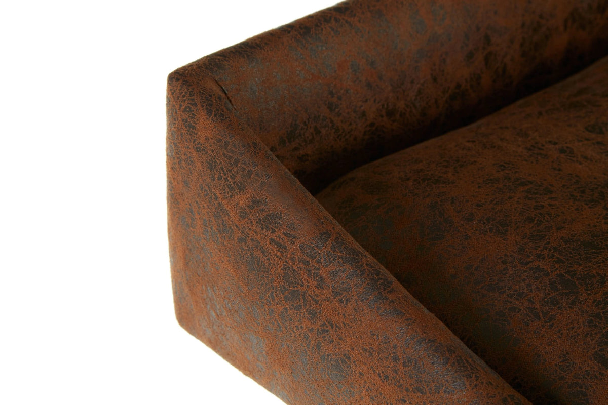 Nova Brown Leather Effect Bar Stool