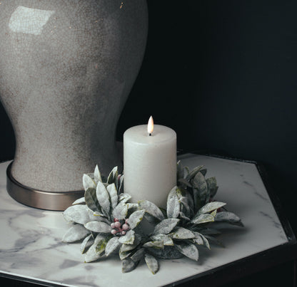 Luxe Collection Natural Glow 3x6 LED White Wax Candle - Candles from the Quanta Home collection.