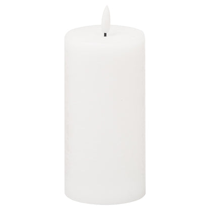 Luxe Collection Natural Glow 3x6 LED White Wax Candle - Candles from the Quanta Home collection.