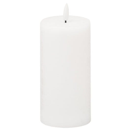 Luxe Collection Natural Glow 3x6 LED White Wax Candle - Candles from the Quanta Home collection.