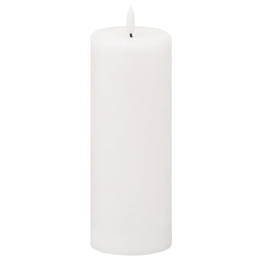 Luxe Collection Natural Glow 3x8 LED White Wax Candle - Candles from the Quanta Home collection.