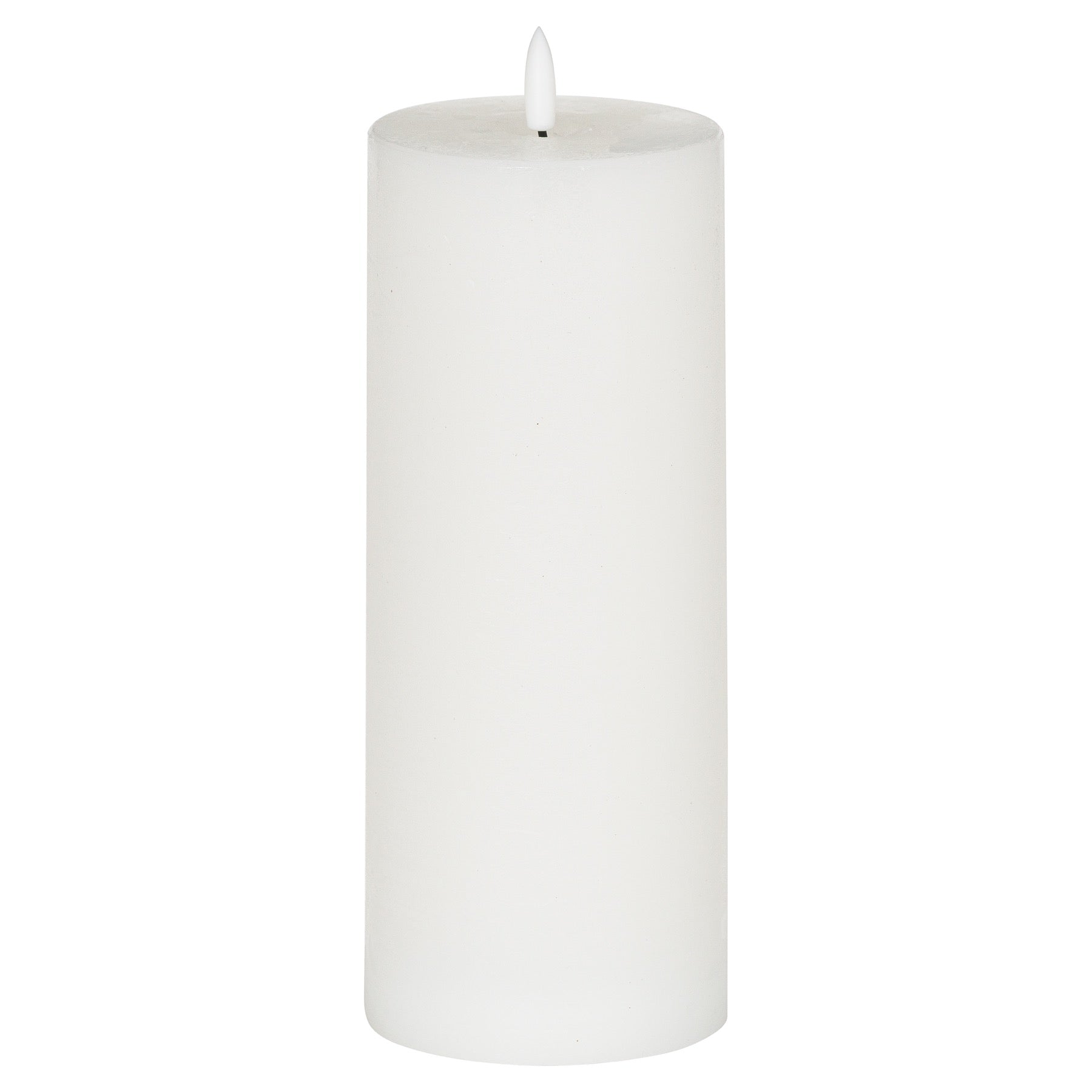 Luxe Collection Natural Glow 3.5x9 LED White Wax Candle - Candles from the Quanta Home collection.