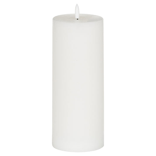 Luxe Collection Natural Glow 3.5x9 LED White Wax Candle - Candles from the Quanta Home collection.