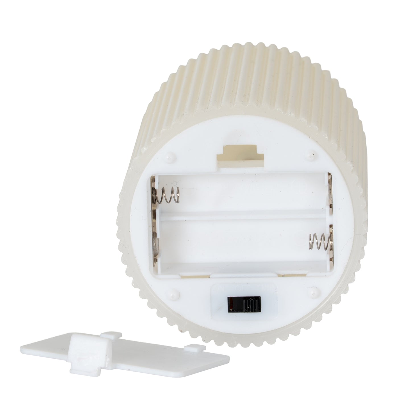 Luxe Collection Natural Glow 3x4 Textured Ribbed LED Candle - Candles from the Quanta Home collection.