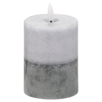 Luxe Collection Natural Glow 3x4 Stone LED Wax Candle - Candles from the Quanta Home collection.