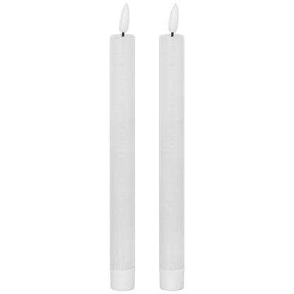 Luxe Collection Natural Glow S/ 2 White LED Dinner Candles - Easter Decor from the Quanta Home collection.