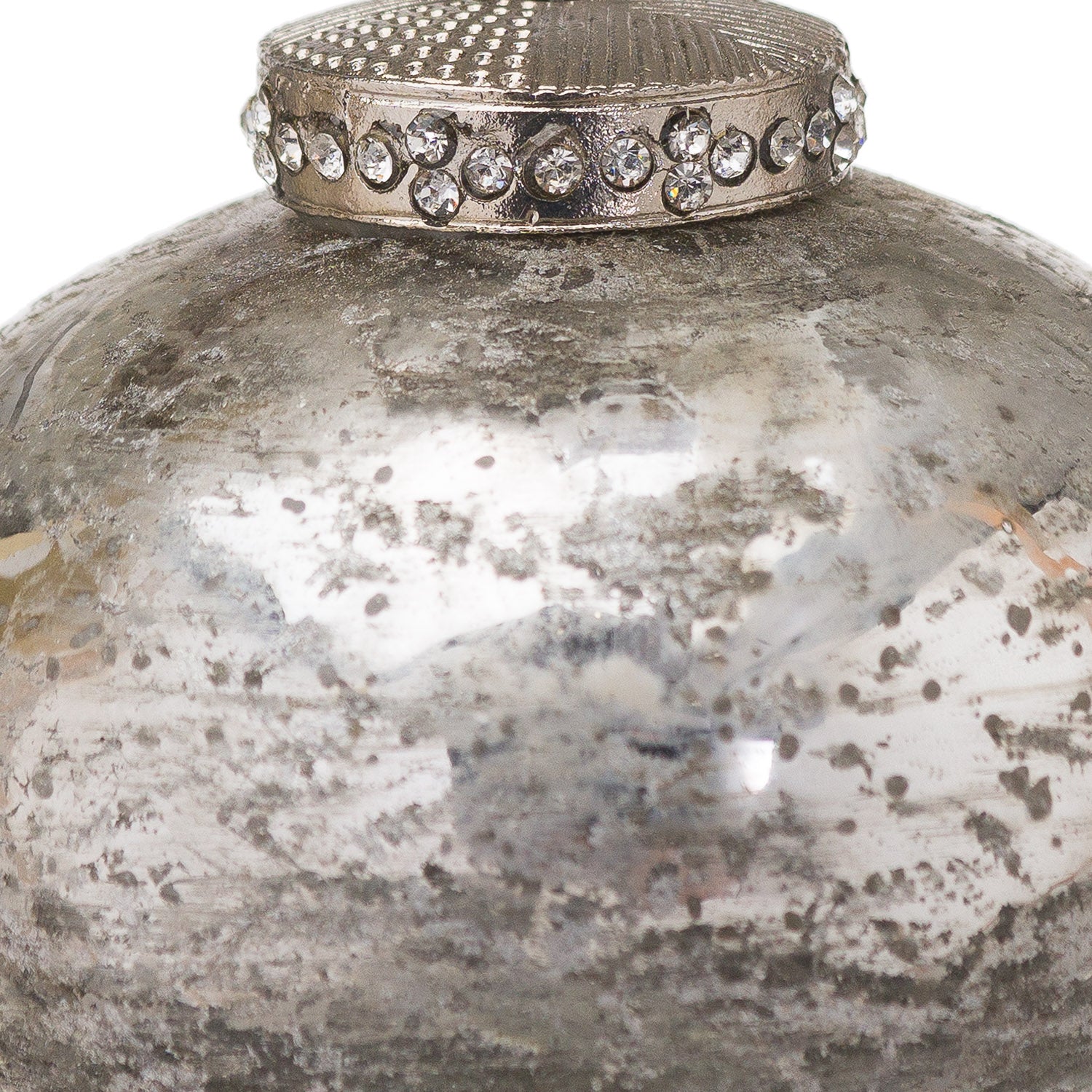 The Noel Collection Silver Christmas Teardrop Bauble - Christmas Baubles from the Quanta Home collection.