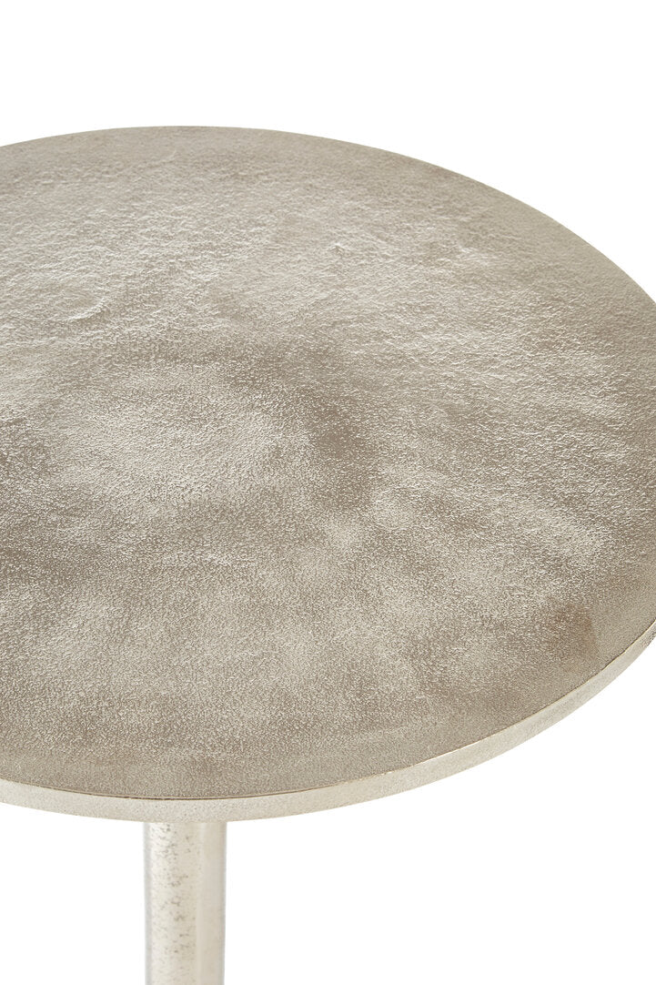 Elara Side Table With Silver Finish