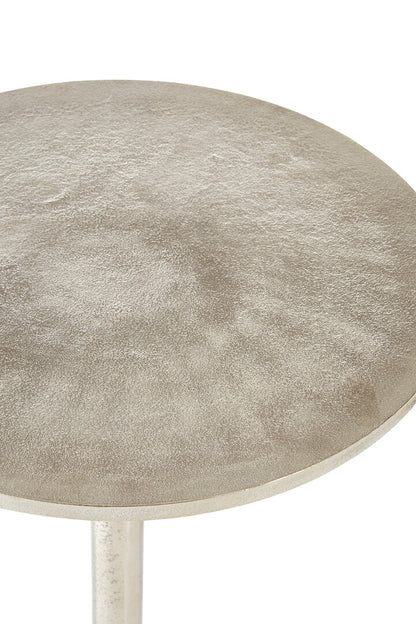 Elara Side Table With Silver Finish
