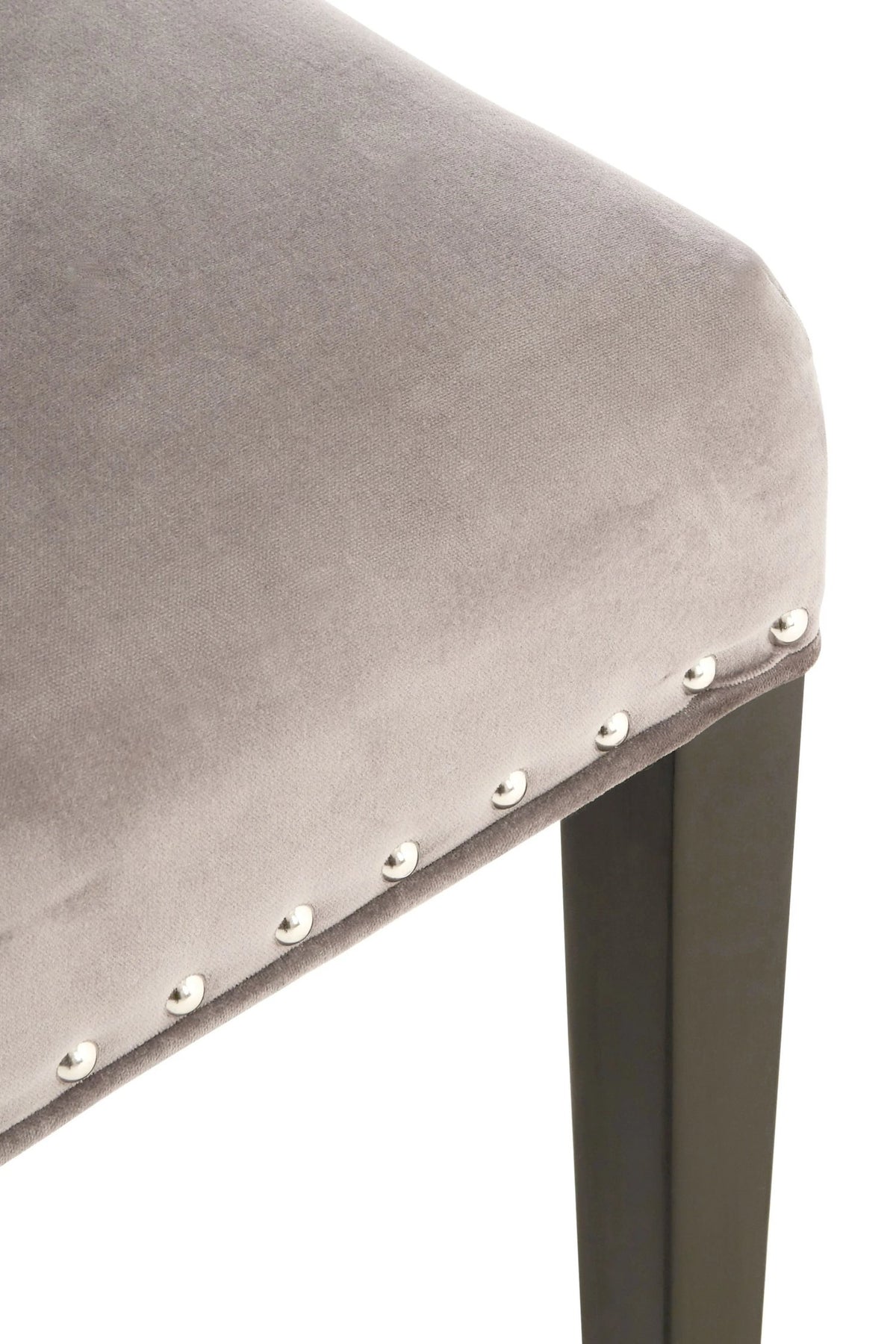 Mayfair Grey Velvet With Tufted Back Dining Chair