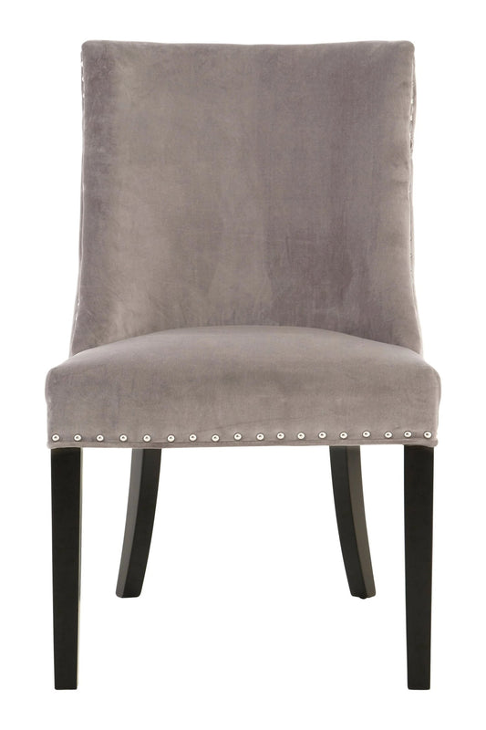 Mayfair Grey Velvet With Tufted Back Dining Chair