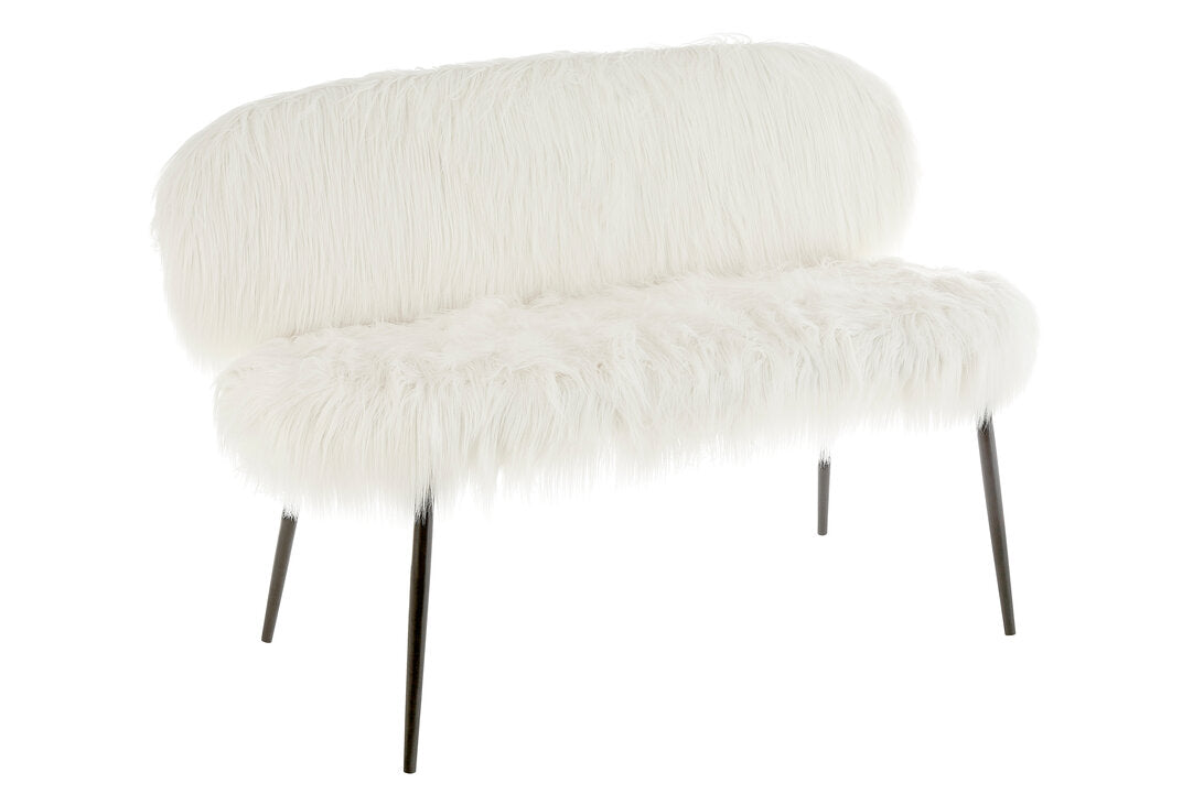 Ochre Sofa With Black Legs