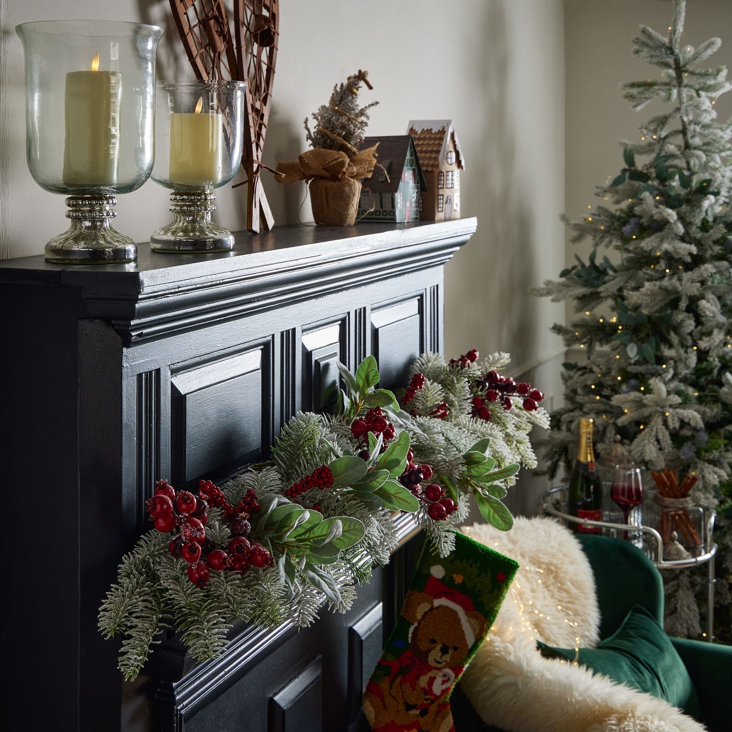 Fat Red Berry Pick - Christmas Decorations from the Quanta Home collection.
