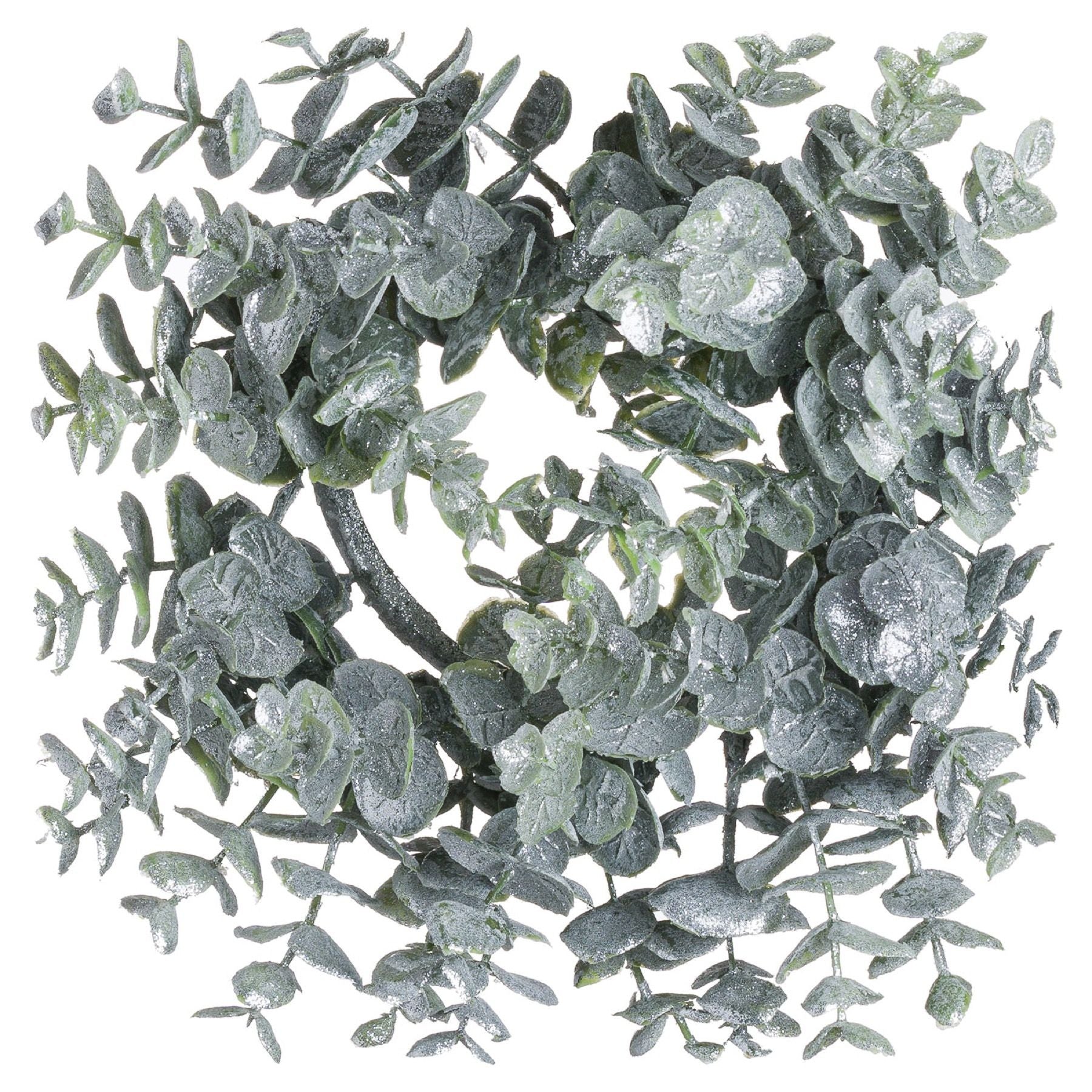 Small Frosted Eucalyptus Candle Wreath - Christmas Wreaths & Garlands from the Quanta Home collection.