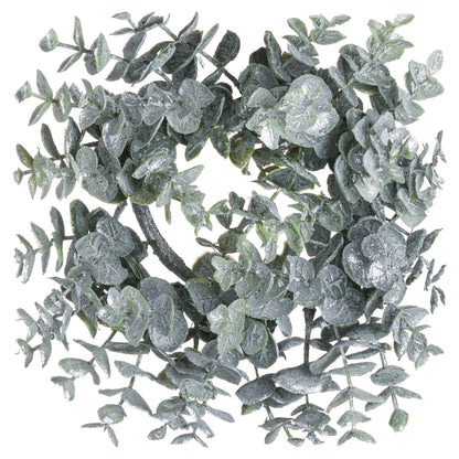 Small Frosted Eucalyptus Candle Wreath - Christmas Wreaths & Garlands from the Quanta Home collection.