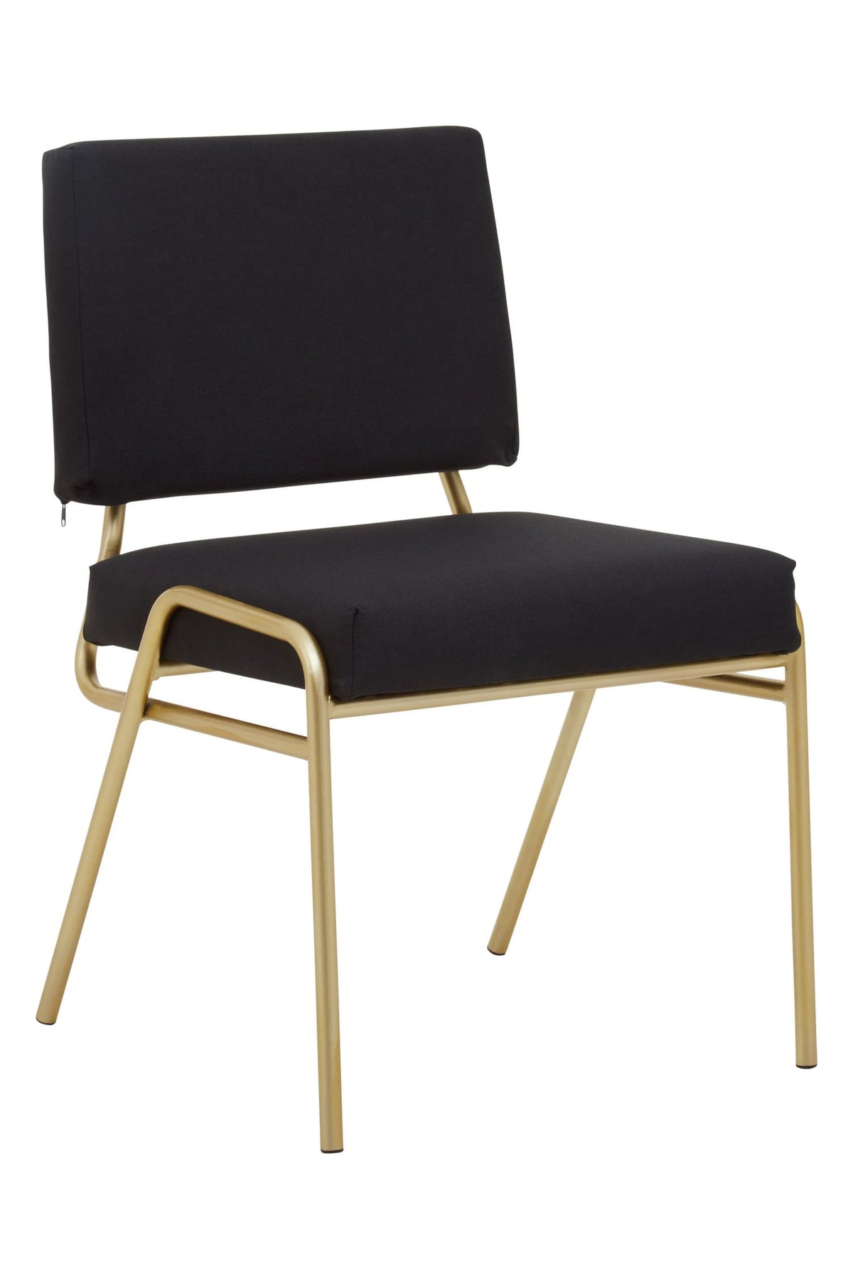 Lenora Black Linen Chair