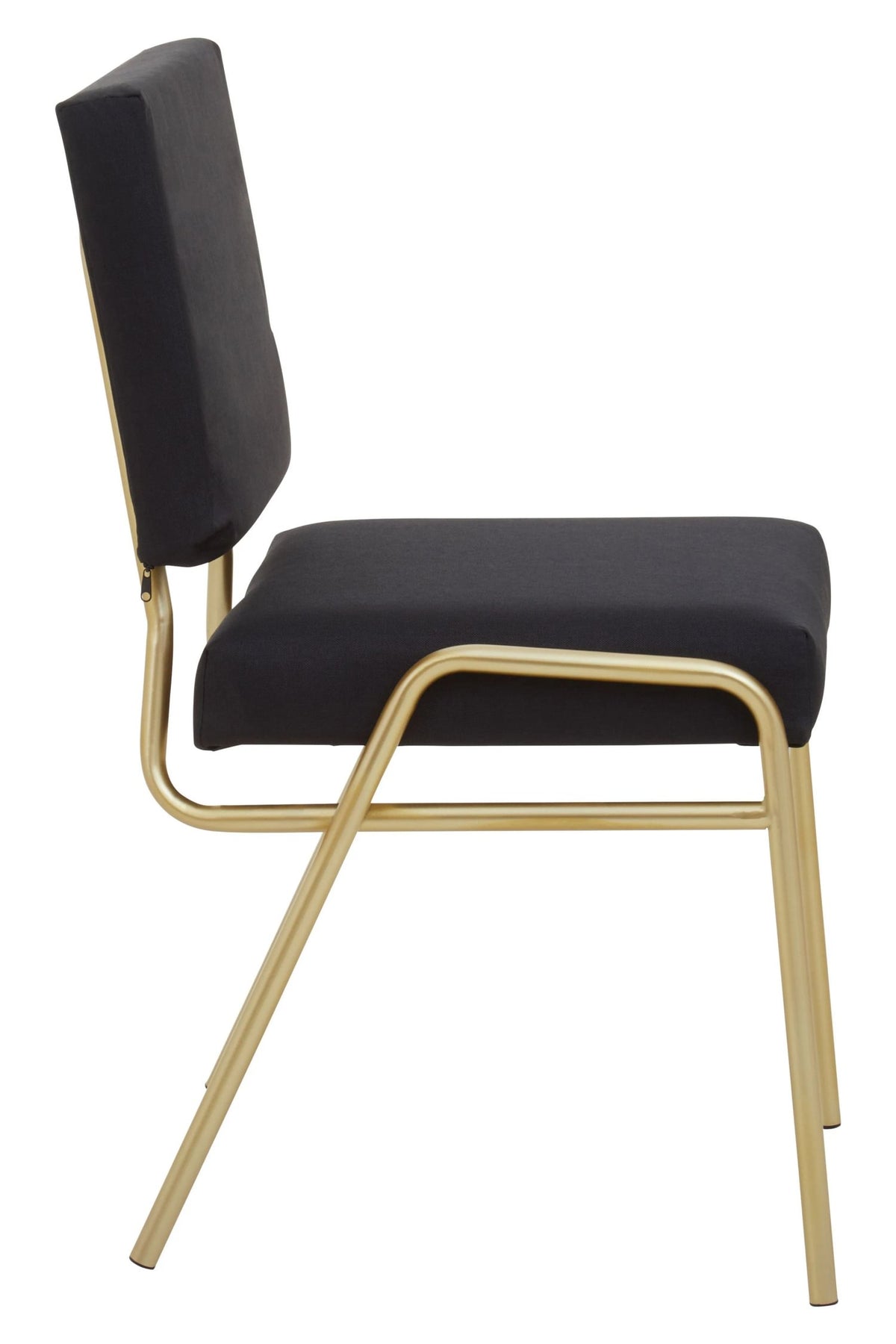 Lenora Black Linen Chair