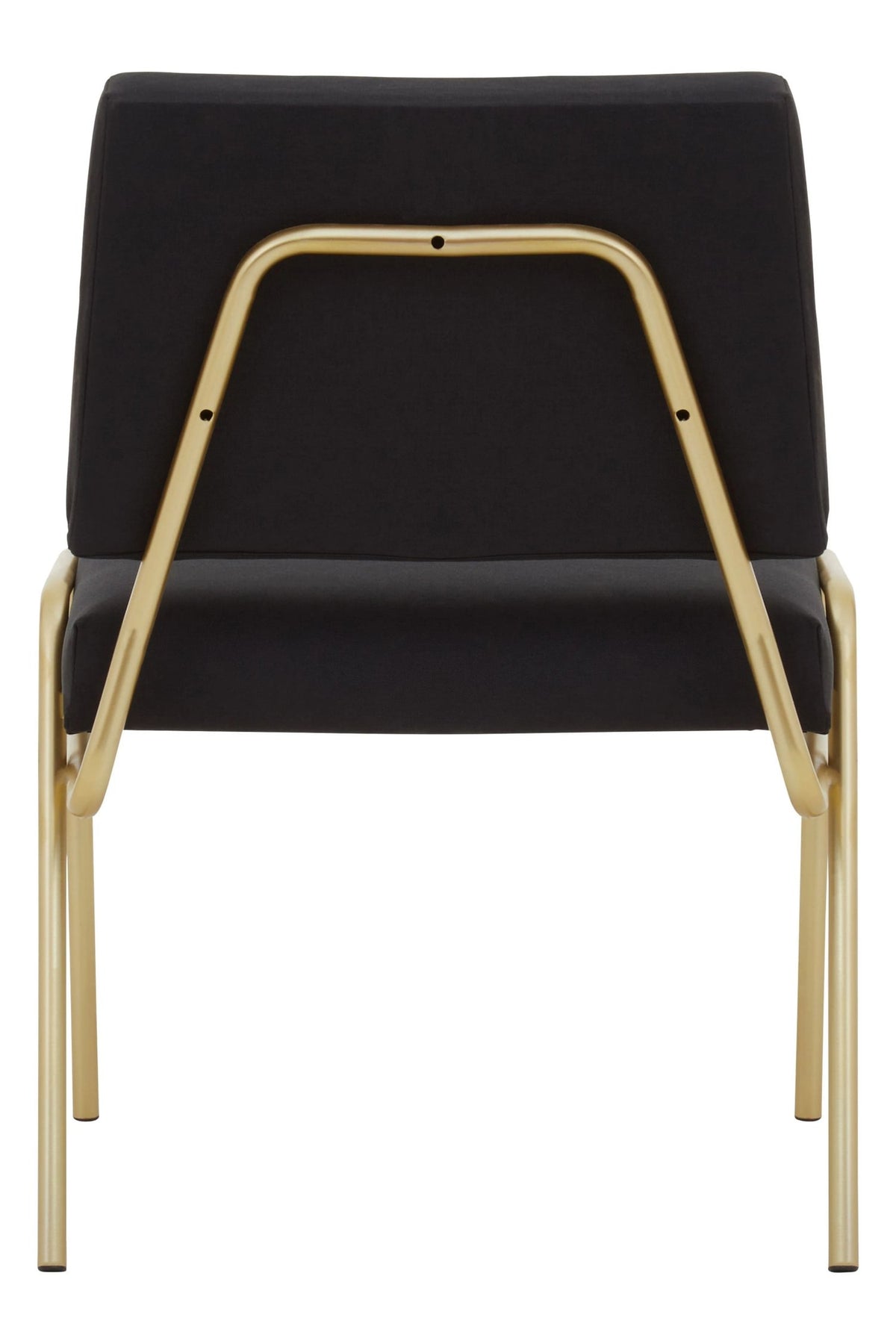 Lenora Black Linen Chair
