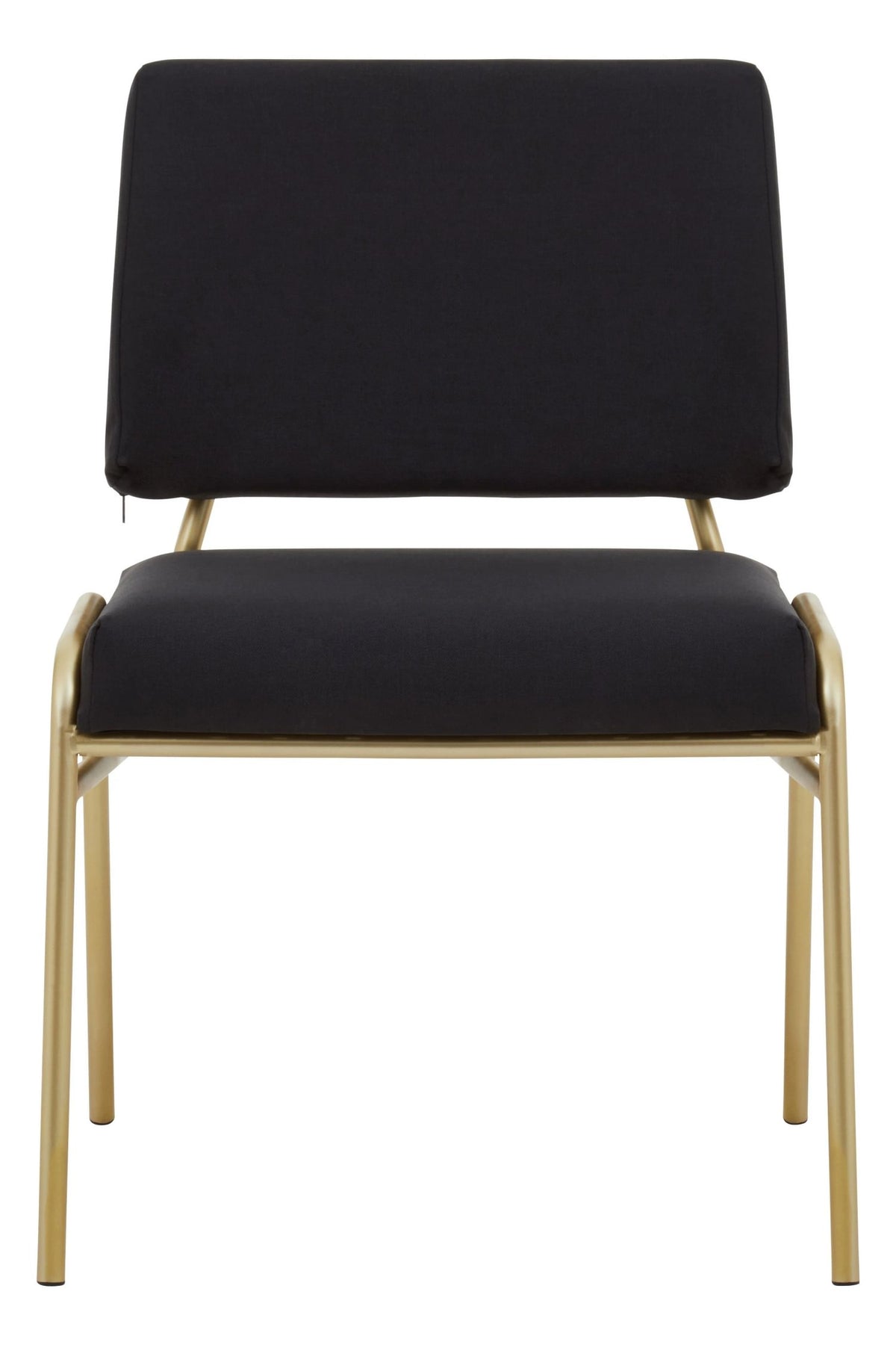 Lenora Black Linen Chair