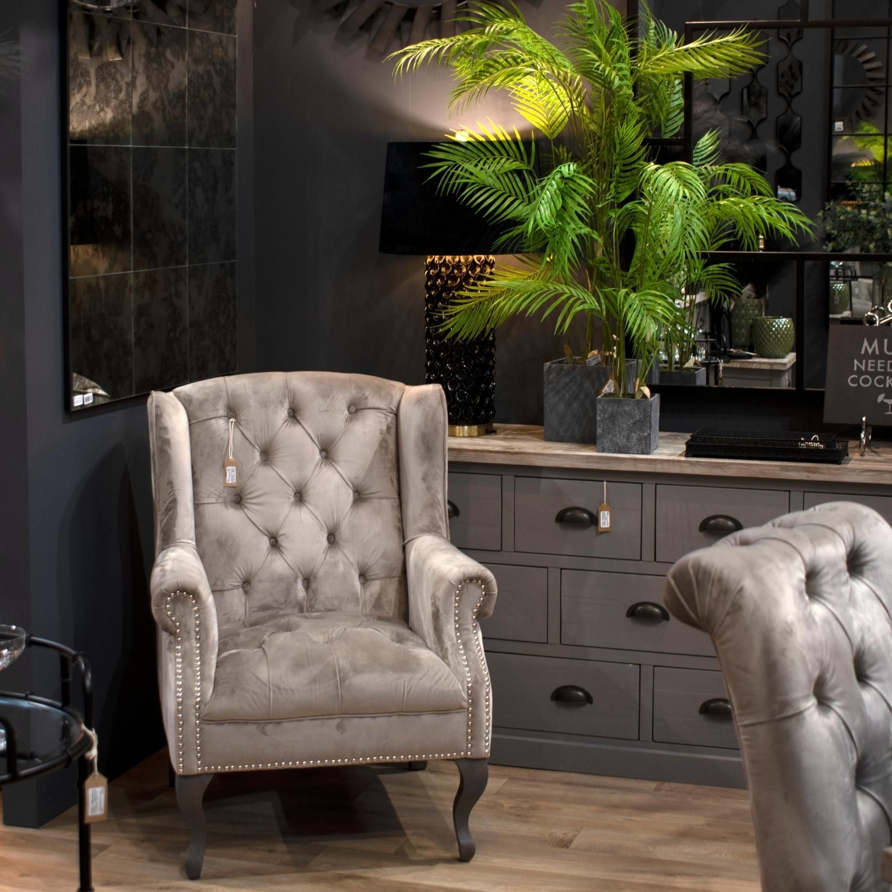 Large Paradise Potted Palm - All Artificial Potted Plants from the Quanta Home collection.