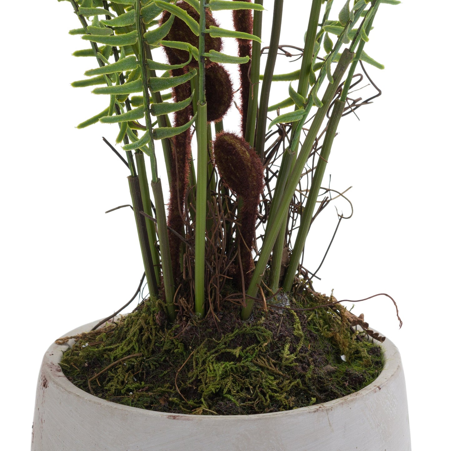 Boston Large Potted Fern - All Artificial Potted Plants from the Quanta Home collection.
