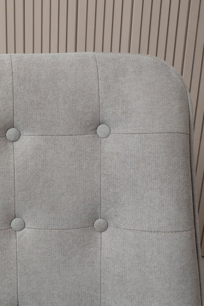 Nordic Grey Curved Chair
