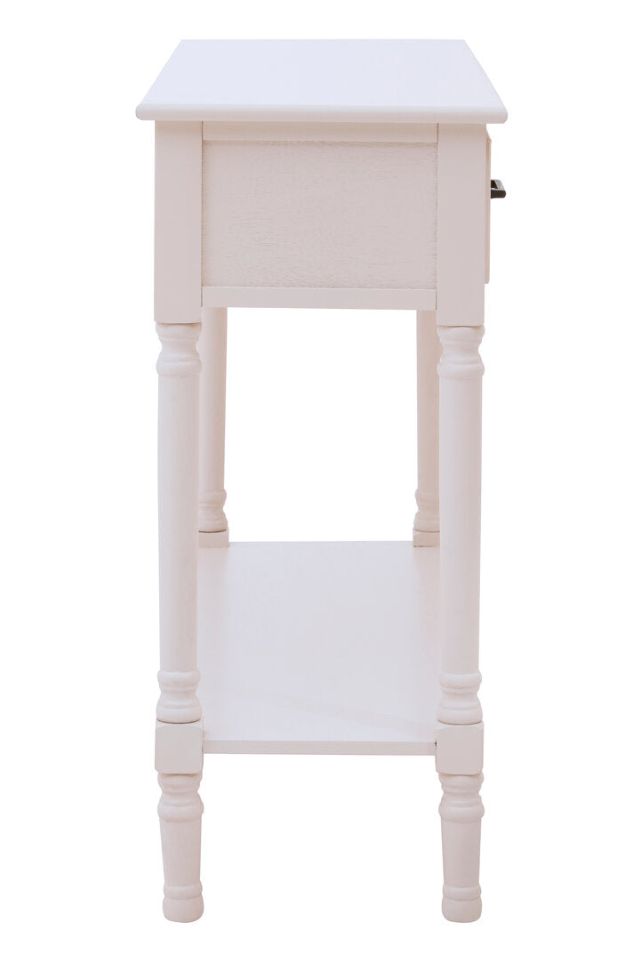 Heirloom 2 Drawers Pearl White Console Table