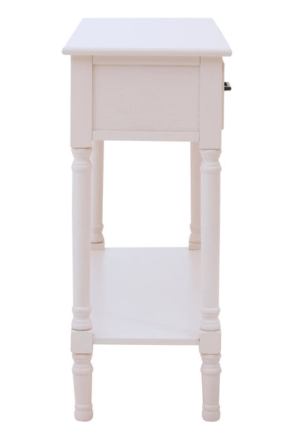 Heirloom 2 Drawers Pearl White Console Table