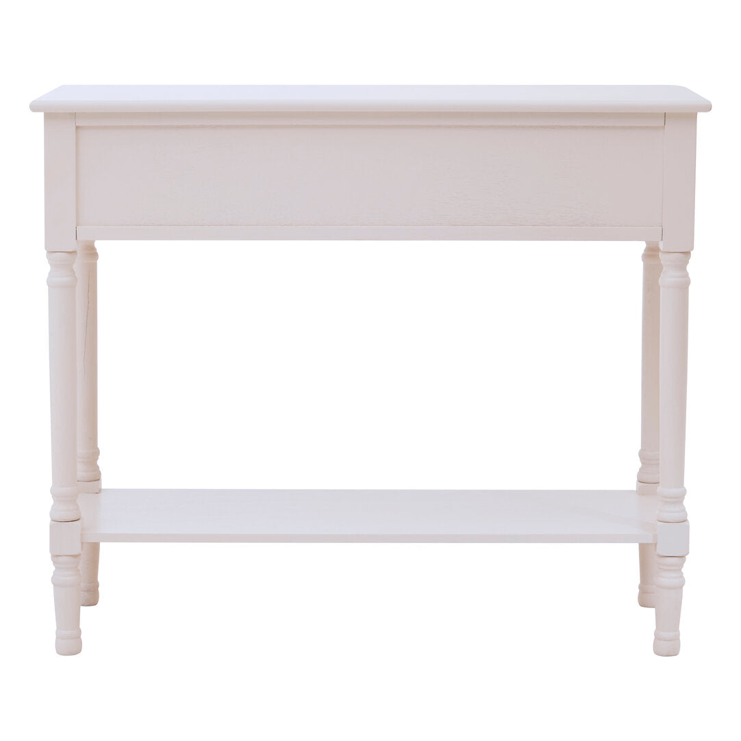 Heirloom 2 Drawers Pearl White Console Table