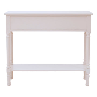 Heirloom 2 Drawers Pearl White Console Table