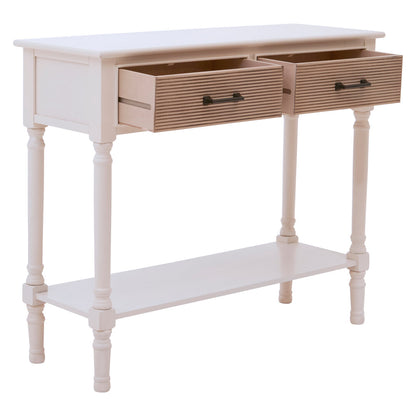 Heirloom 2 Drawers Pearl White Console Table
