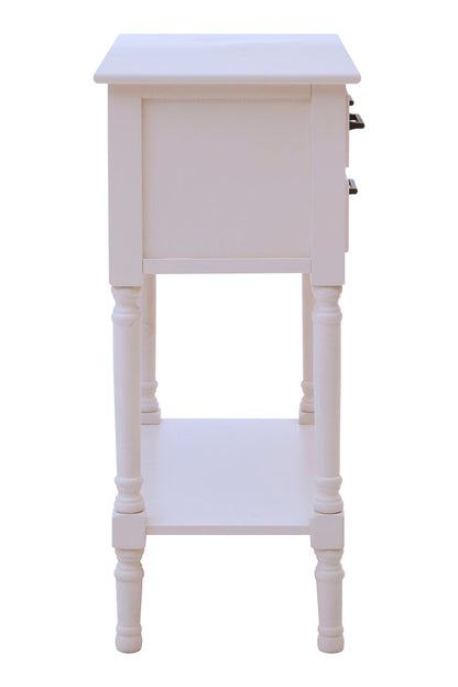 Heirloom 3 Drawers Pearl White Console Table