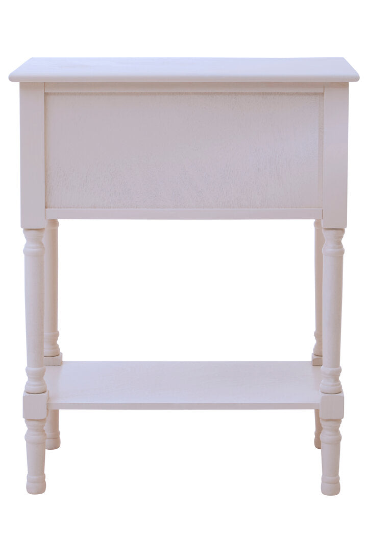Heirloom 3 Drawers Pearl White Console Table