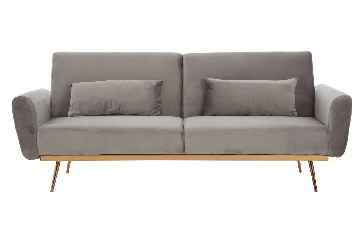 Huxley Grey Velvet Sofa Bed