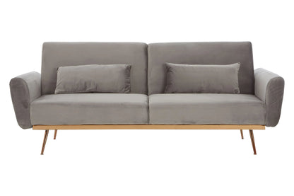Huxley Grey Velvet Sofa Bed