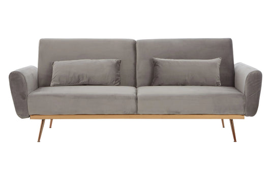 Huxley Grey Velvet Sofa Bed