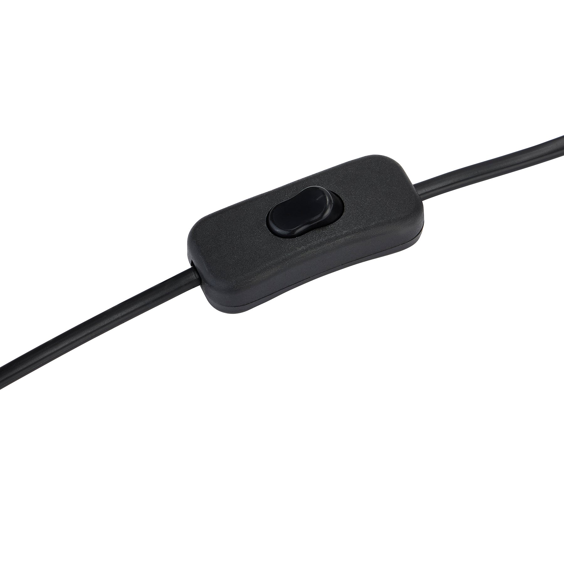 Black cord with a toggle switch for easy operation, designed for table lamps and accent lighting.