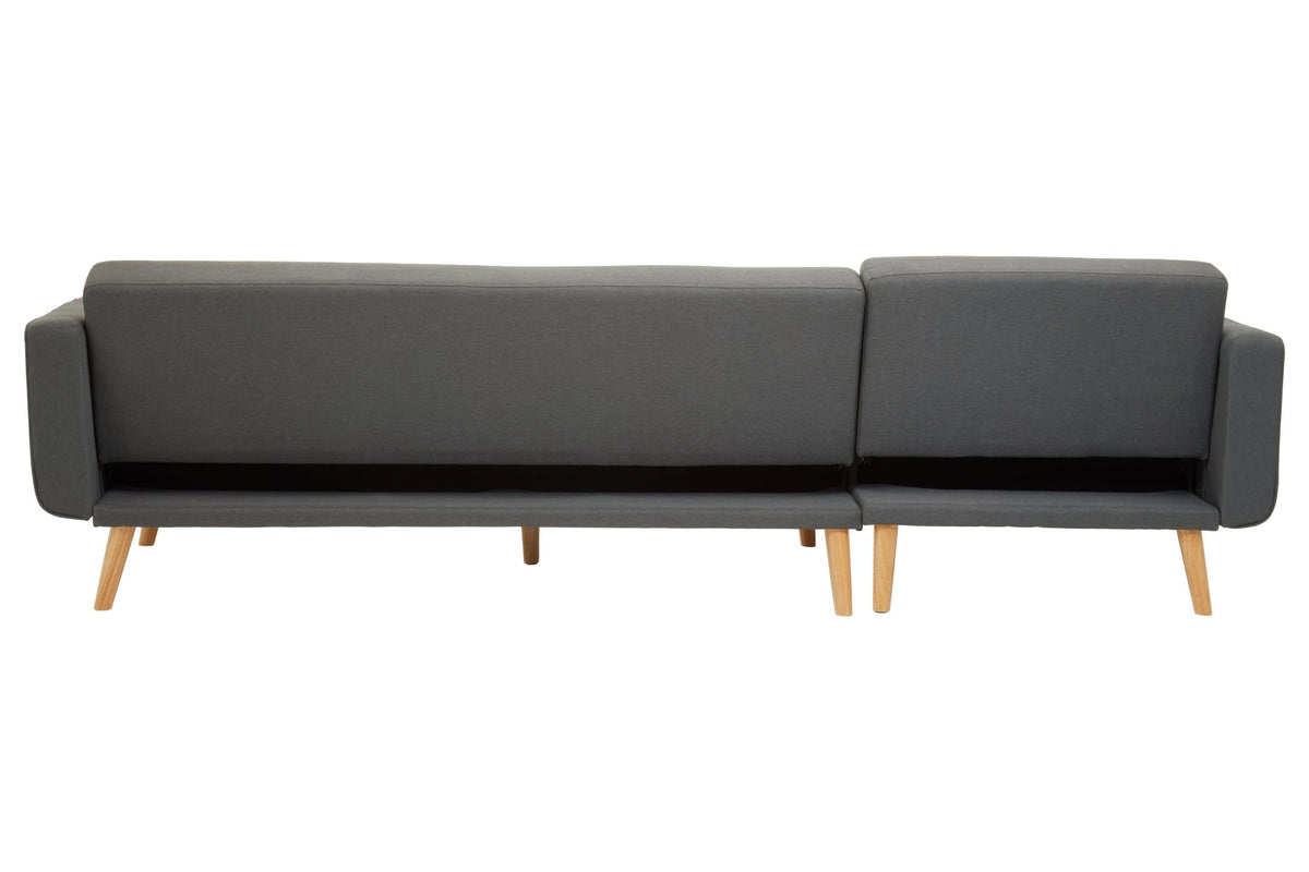 Roskilde Grey Linen Corner Sofa Bed